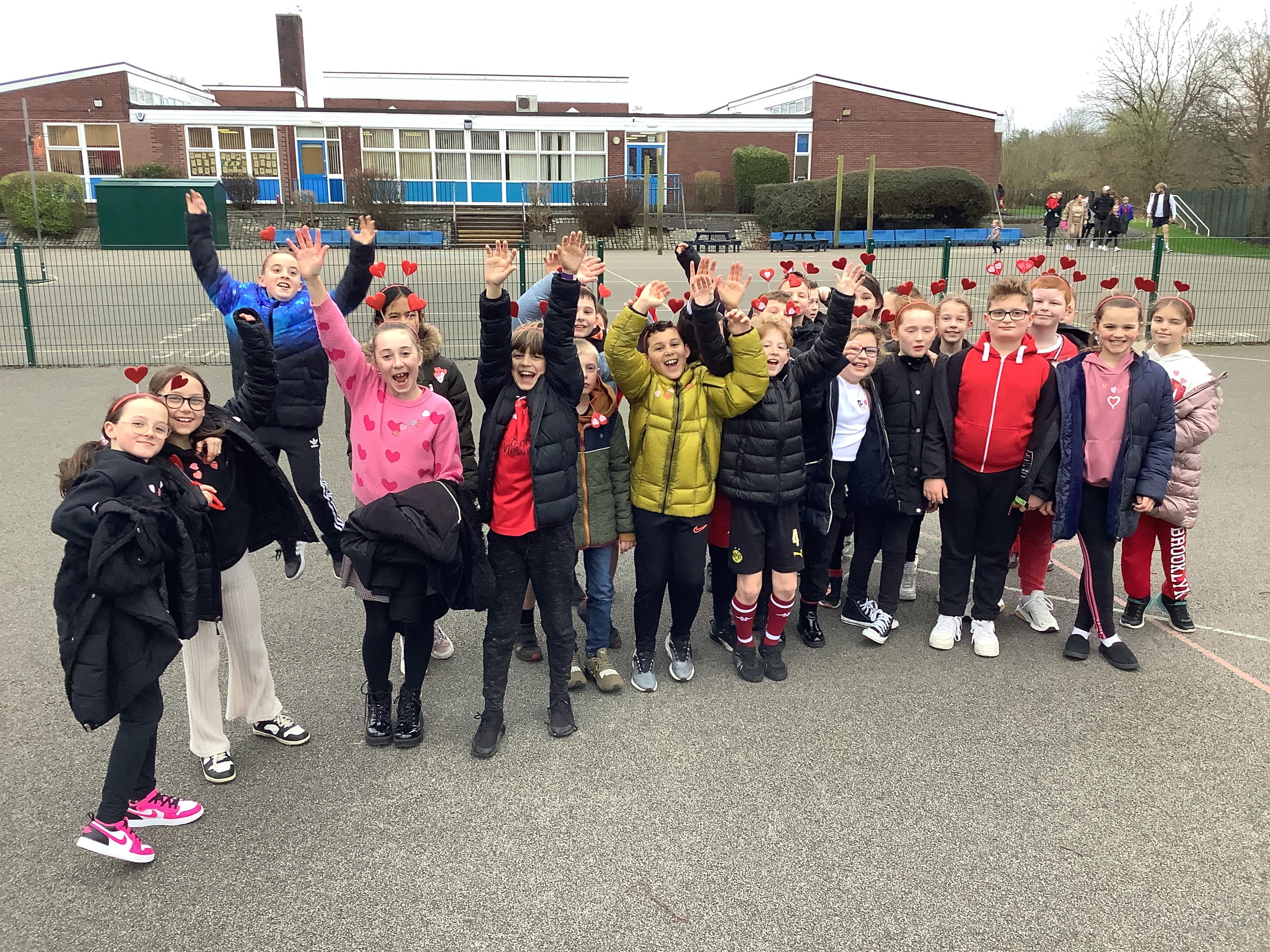 A huge well done to year 5 for completing their Healthy Hearts Walk!